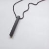 Stylish Black Stick Locket with Chain – Necklace for Men, Women & Couples