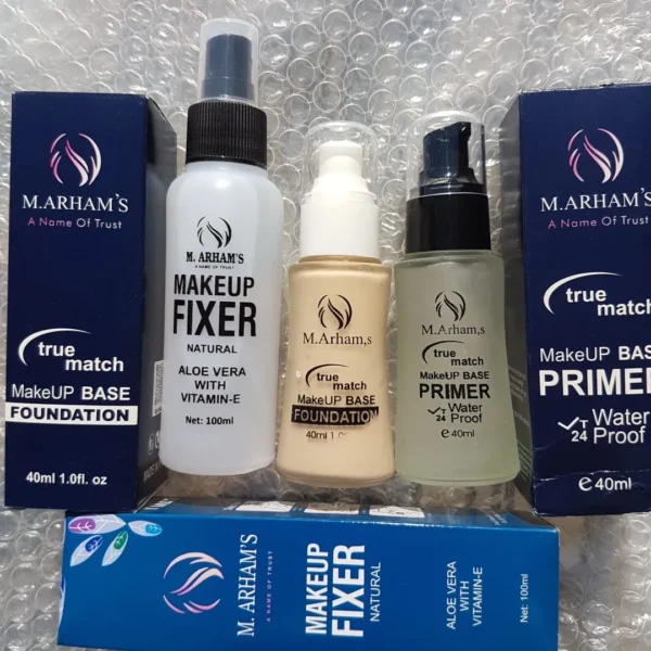 3-in-1 Makeup Deal – Fixer, Foundation & Primer